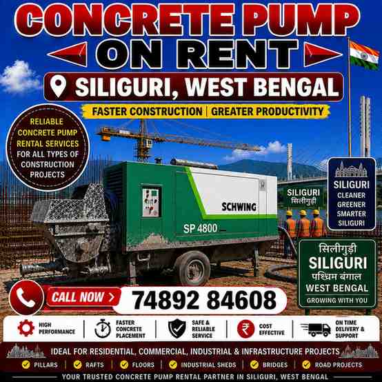 Concrete Pump on Rent in Siliguri